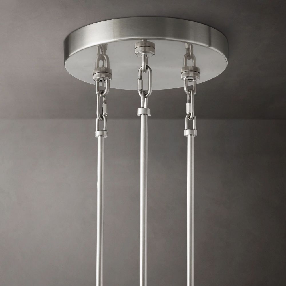 Sirene Draped Glass Round Chandelier 52"