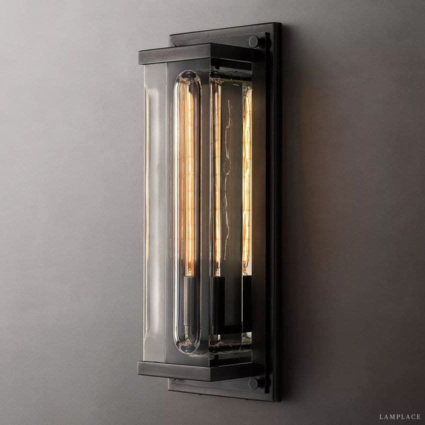Savile Crystal Block Grand Square Wall Sconce