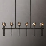 Boule De Radiant Crystal Double Linear Chandelier 60"