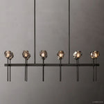 Boule De Radiant Crystal Double Linear Chandelier 60"