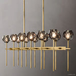 Boule De Radiant Crystal Double Linear Chandelier 60"