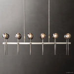 Boule De Radiant Crystal Double Linear Chandelier 60"