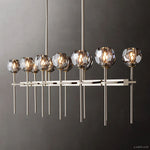 Boule De Radiant Crystal Double Linear Chandelier 60"