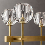 Boule De Radiant Crystal Double Linear Chandelier 60"