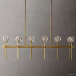 Boule De Radiant Crystal Double Linear Chandelier 60"