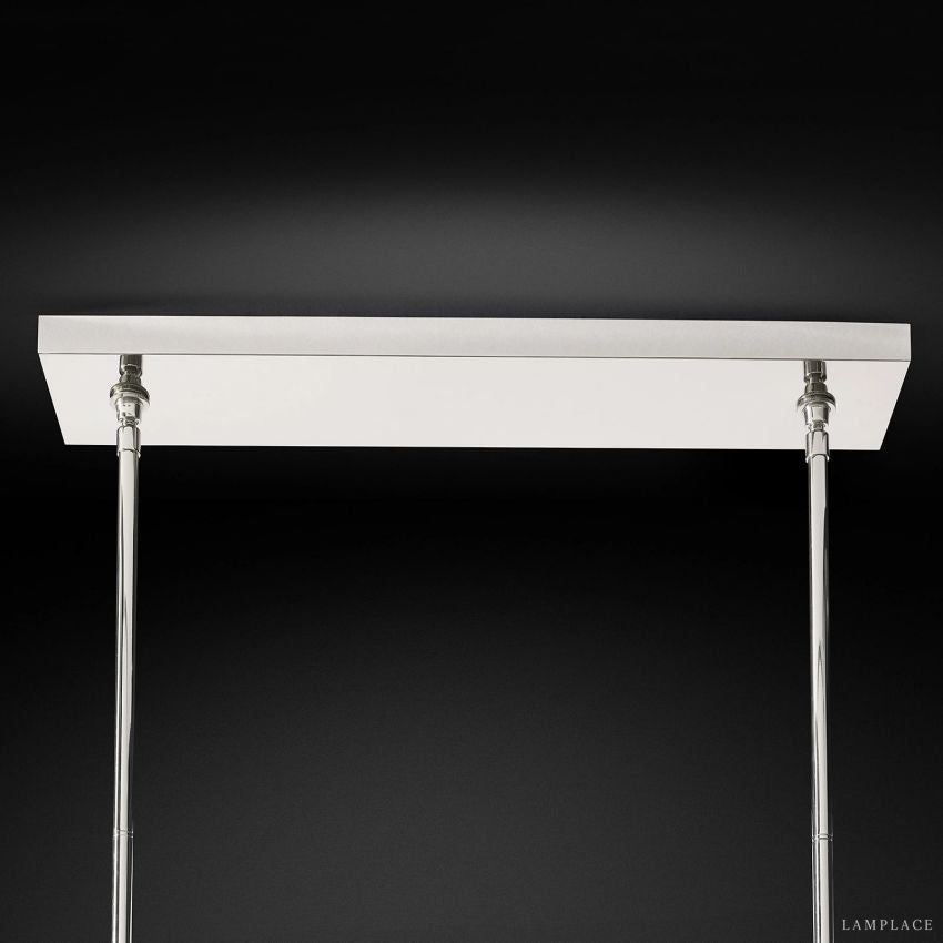 Boule De Radiant Crystal Double Linear Chandelier 60"