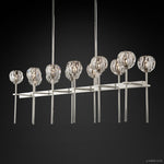 Boule De Radiant Crystal Double Linear Chandelier 60"