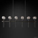 Boule De Radiant Crystal Double Linear Chandelier 60"
