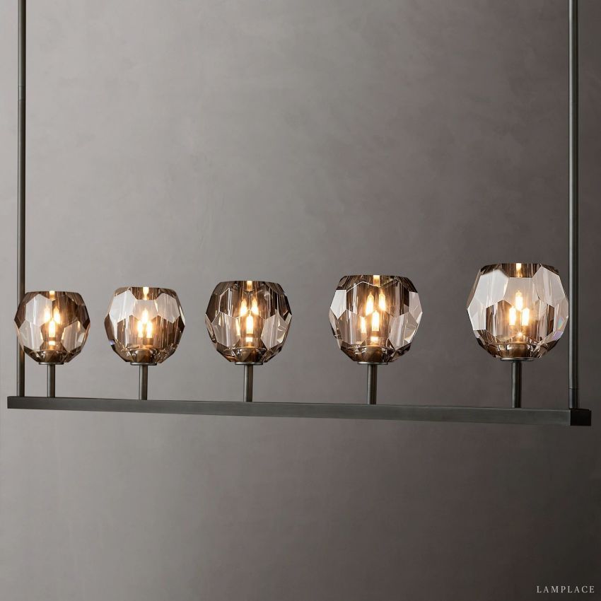 Boule De Radiant Crystal Linear Chandelier 48"