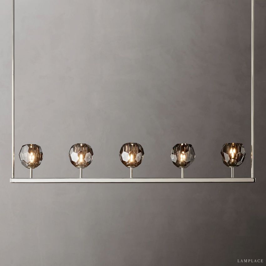 Boule De Radiant Crystal Linear Chandelier 48"