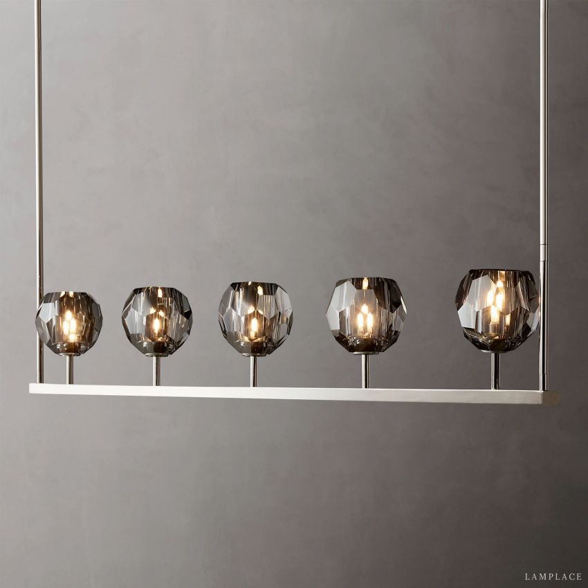 Boule De Radiant Crystal Linear Chandelier 48"