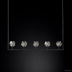 Boule De Radiant Crystal Linear Chandelier 48"