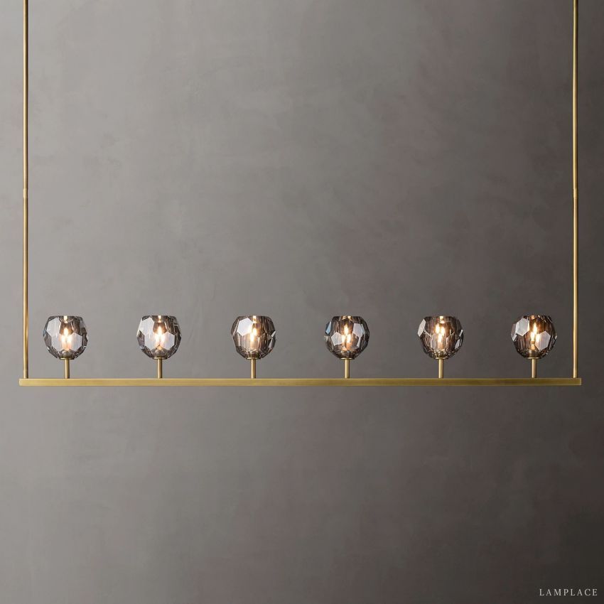 Boule De Radiant Crystal Linear Chandelier 60"