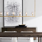Boule De Radiant Crystal Linear Chandelier 60"