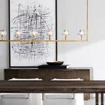 Boule De Radiant Crystal Linear Chandelier 60"