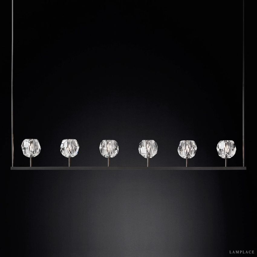 Boule De Radiant Crystal Linear Chandelier 60"