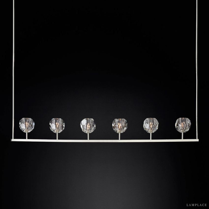 Boule De Radiant Crystal Linear Chandelier 60"
