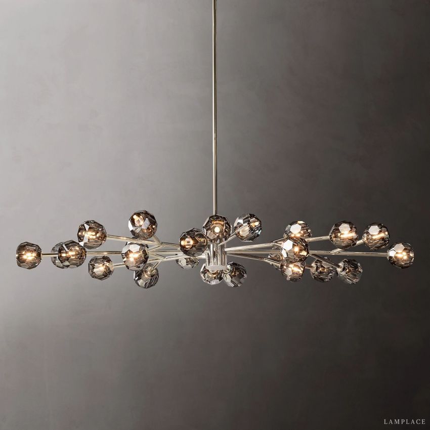 Boule De Radiant Crystal Oval Chandelier 72"