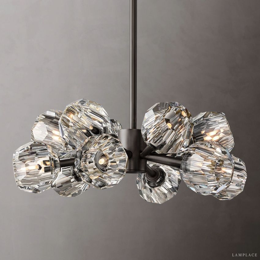 Boule De Radiant Crystal Round Chandelier 24"