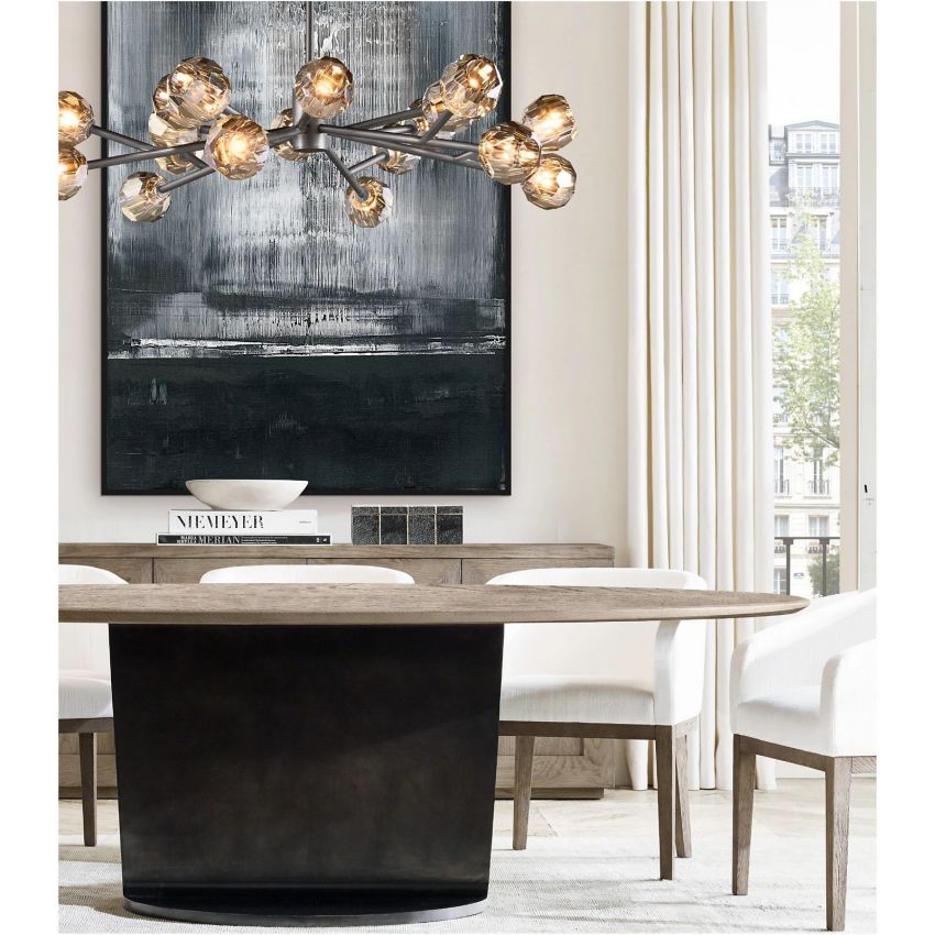 Boule De Radiant Crystal Round Chandelier 36"