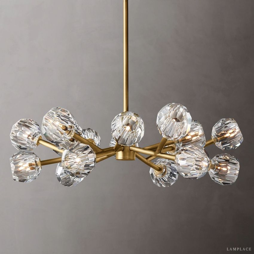 Boule De Radiant Crystal Round Chandelier 36"