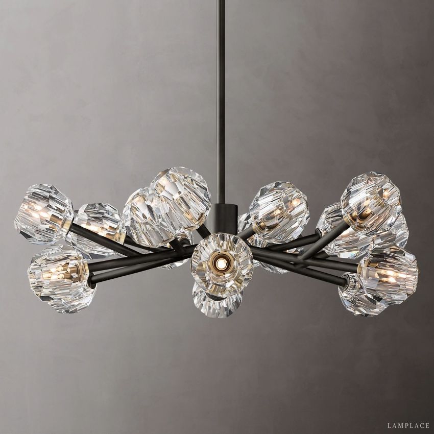 Boule De Radiant Crystal Round Chandelier 36"