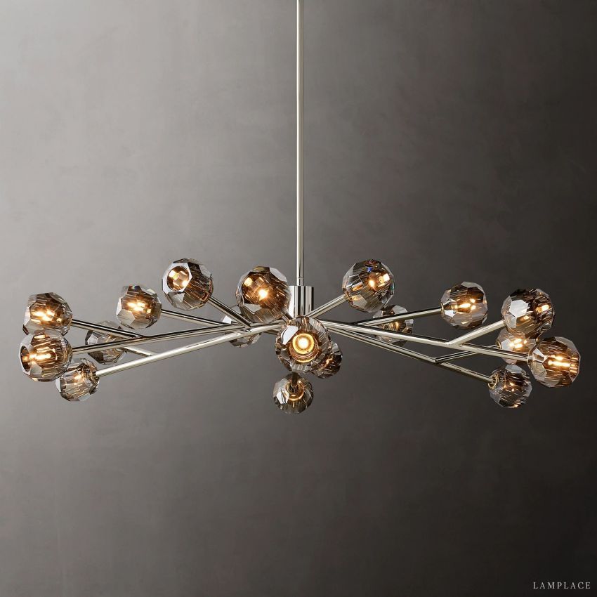 Boule De Radiant Crystal Round Chandelier 60"