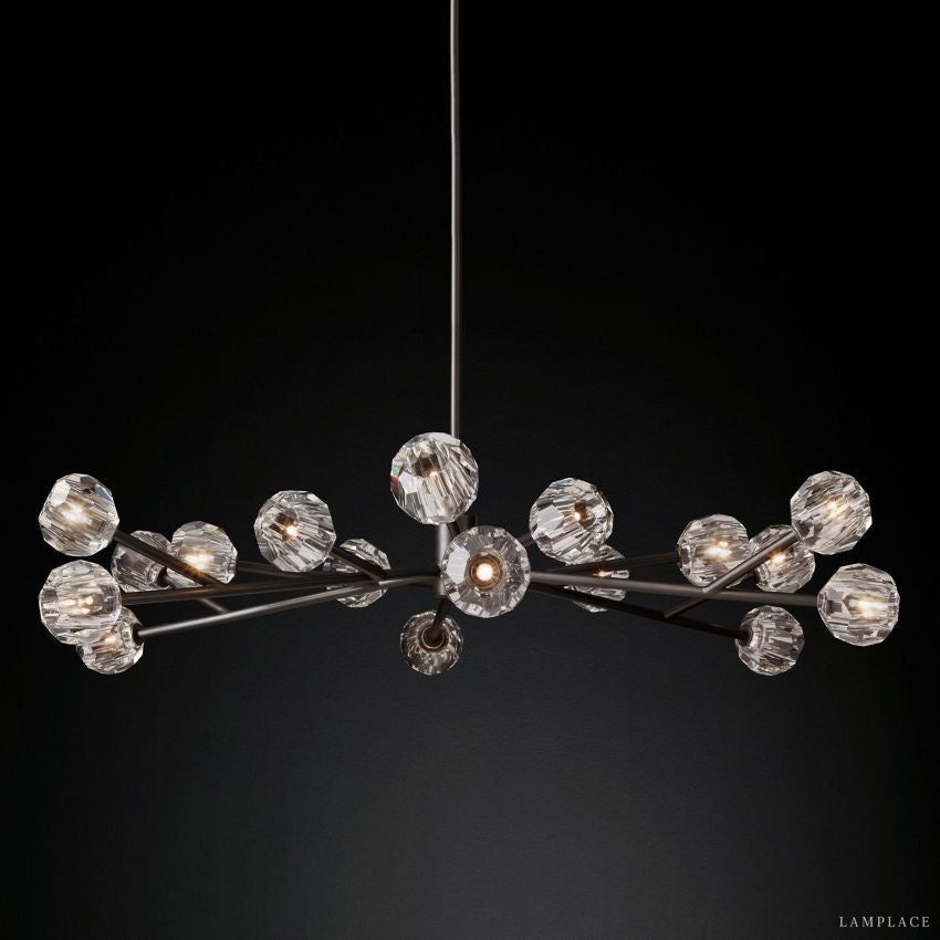 Boule De Radiant Crystal Round Chandelier 60"