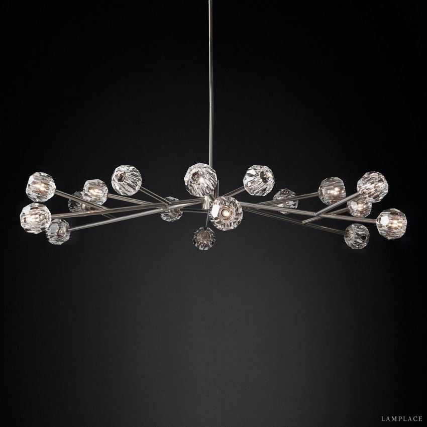 Boule De Radiant Crystal Round Chandelier 72"