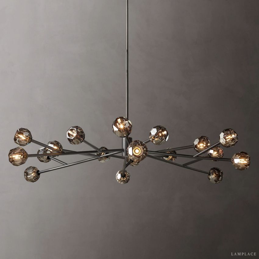 Boule De Radiant Crystal Round Chandelier 72"