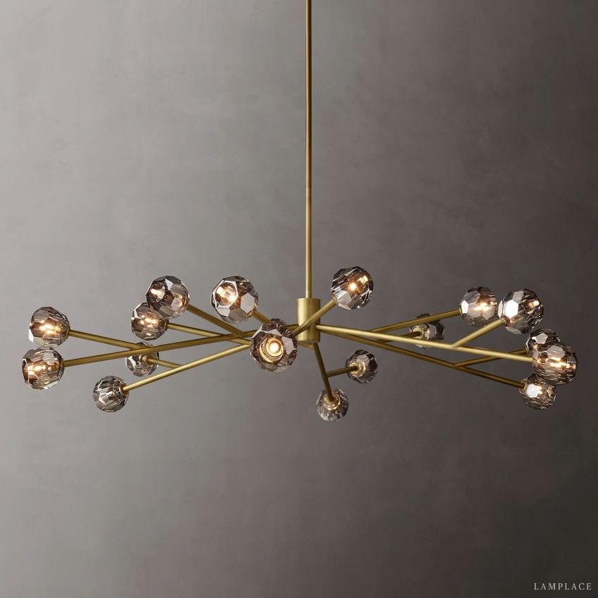 Boule De Radiant Crystal Round Chandelier 72"
