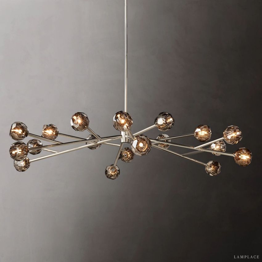Boule De Radiant Crystal Round Chandelier 72"