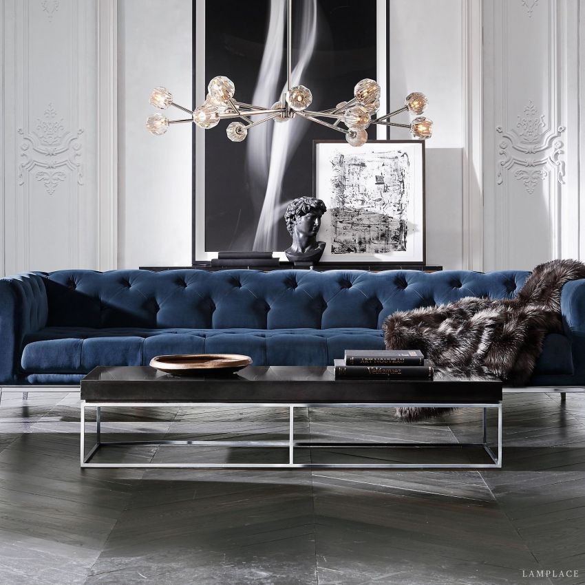 Boule De Radiant Crystal Round Chandelier 72"