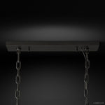 Odeon Deco Prism Rectangular Tiered Chandelier 49"