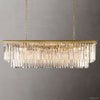 Odeon Deco Prism Rectangular Tiered Chandelier 49"