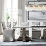 Odeon Deco Prism Rectangular Tiered Chandelier 59"