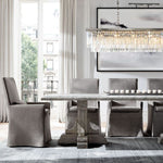 Odeon Deco Prism Rectangular Tiered Chandelier 72"