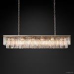 Odeon Deco Prism Rectangular Tiered Chandelier 72"