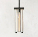Savile Crystal Block Square Pendant Light