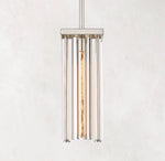 Savile Crystal Block Square Pendant Light