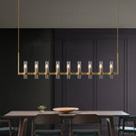 Ravelle Clear GlassLinear Chandelier 73"
