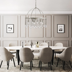 Aubrey Crystal Ball Tiered Round Chandelier