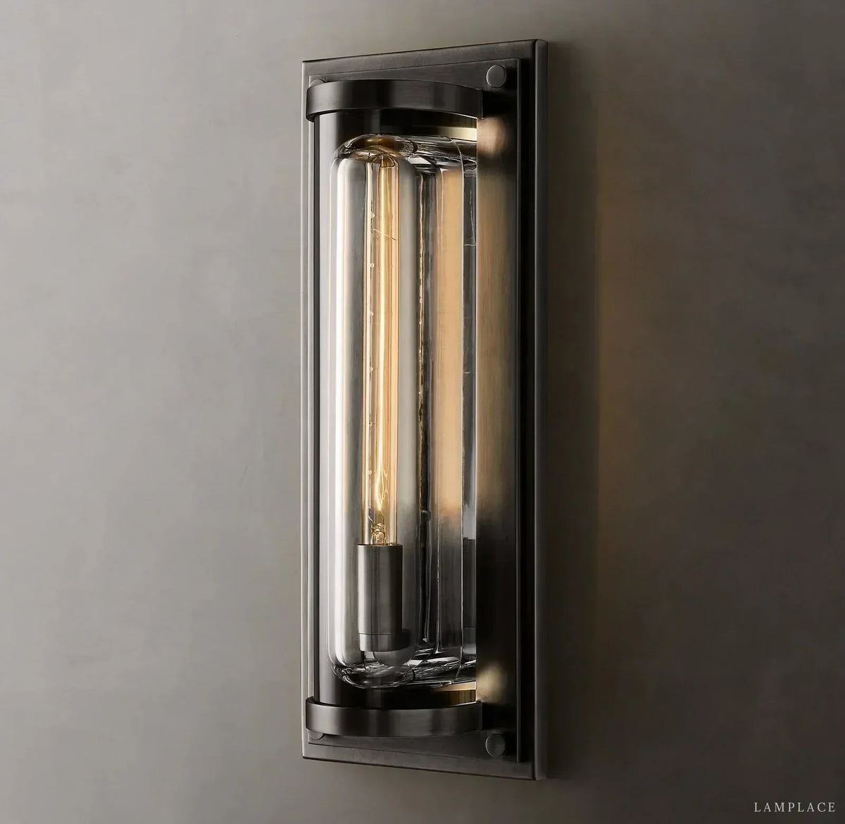 Savile Crystal Block Grand Round Wall Sconce