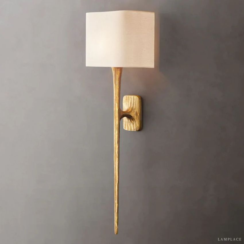 Thaddeus Artisan Forged Shaded Wall Sconce