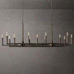 Thaddeus Artisan Forged Linear Chandelier 72"