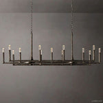 Thaddeus Artisan Forged Linear Chandelier 72"