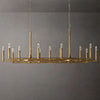 Thaddeus Artisan Forged Linear Chandelier 72"