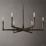Thaddeus Artisan Forged Round Chandelier 36"