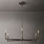 Thaddeus Artisan Forged Round Chandelier 48"