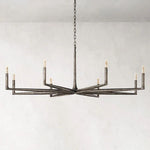 Thaddeus Artisan Forged Round Chandelier 72"